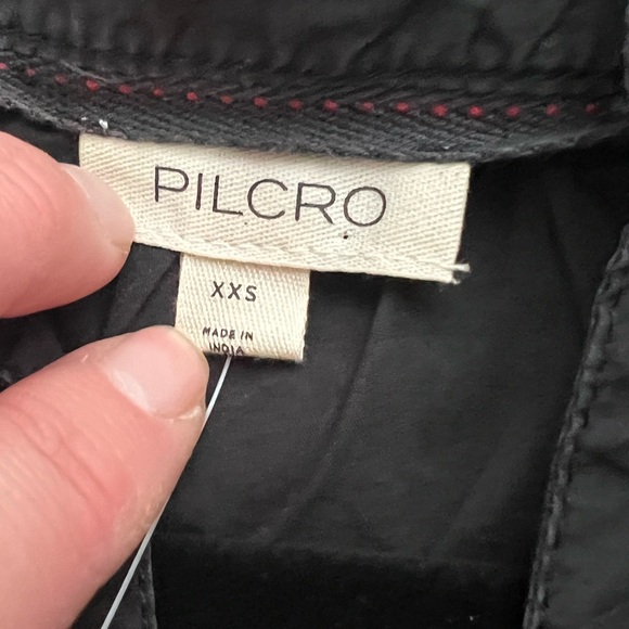 Pilcro Cropped Henley Top-‎ XXS - Picture 8 of 8